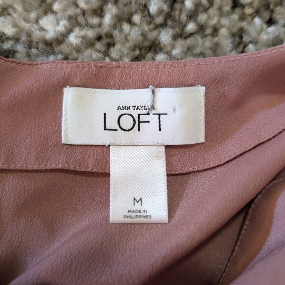 LOFT rose/mauve shirt - Picture 3 of 3